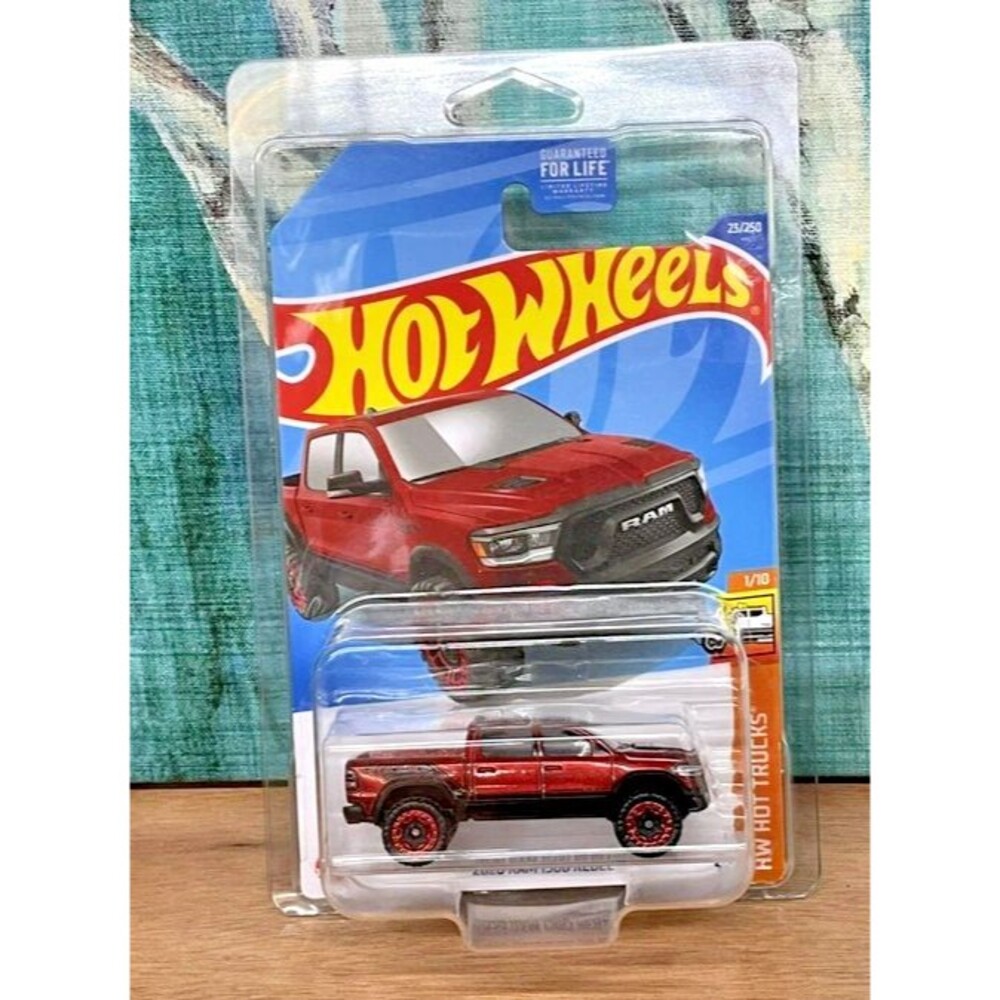 2022 Hot Wheels HW HOT TRUCKS 1/10 2020 DODGE Ram 1500 Rebel 23/250 (Red) MOMC